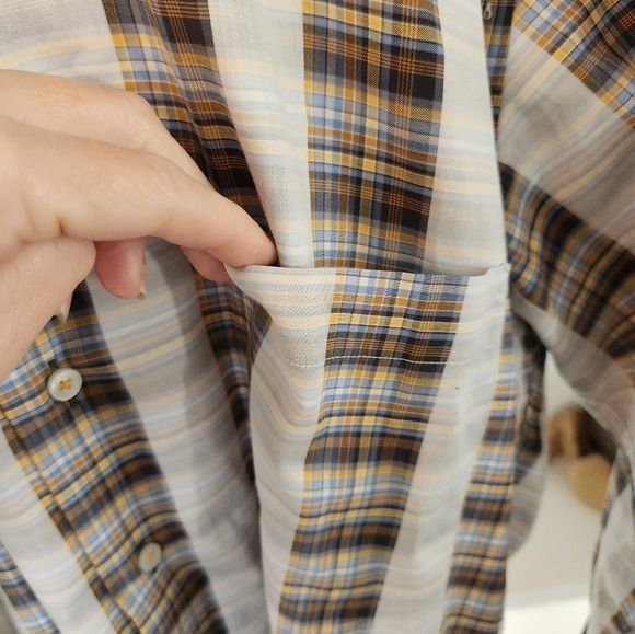 Patrick James RESERVE size Medium long sleeve button-up - Picture 4 of 13